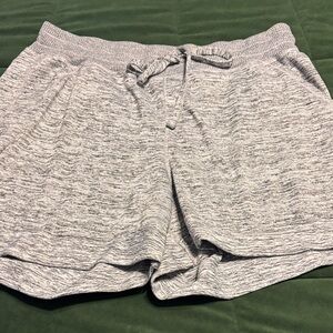 90 Degree By Reflex Heather Gray Athletic Shorts